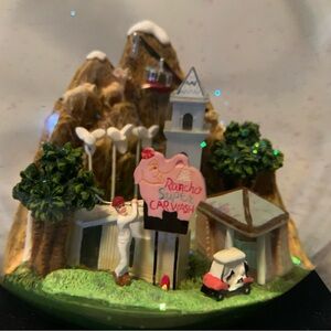 Rancho Super Car Wash Musical Glitter Snow Globe